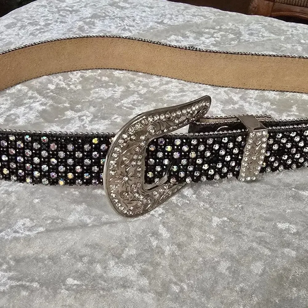 Leather show belt
